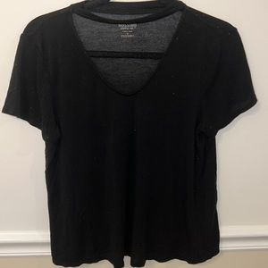 Soft Black V neck Shirt